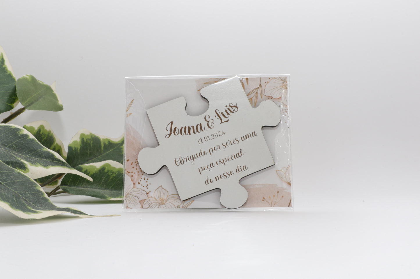 Lembrança de Casamento - Peça de Puzzle