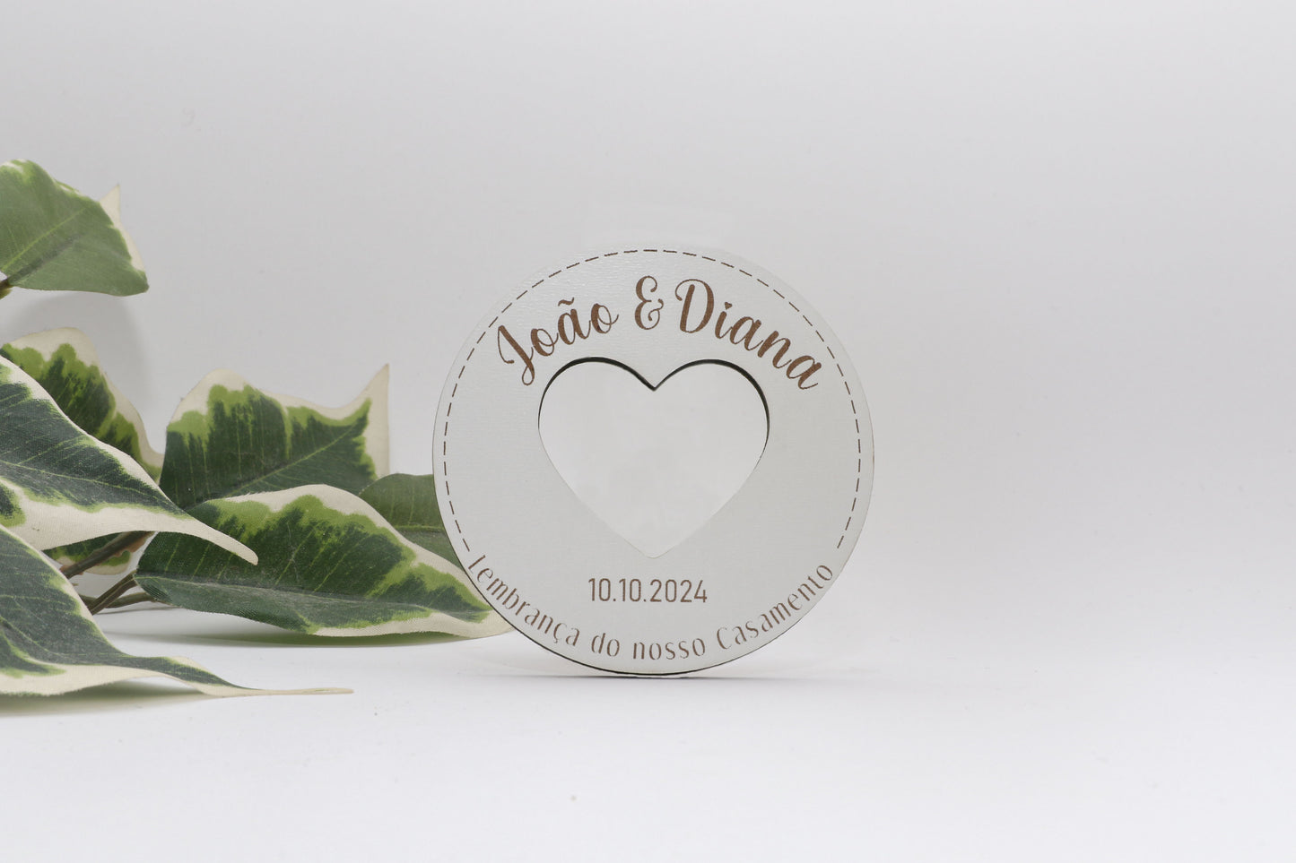 Lembrança de Casamento - Coração no meio