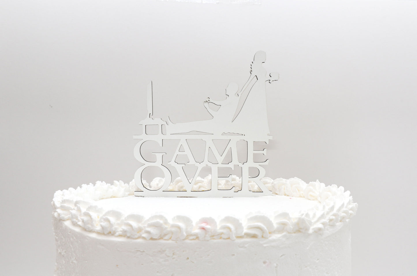 Topo de Bolo de Casamento - Game Over