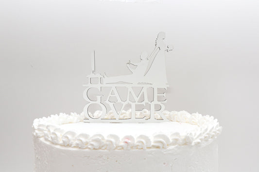 Topo de Bolo de Casamento - Game Over