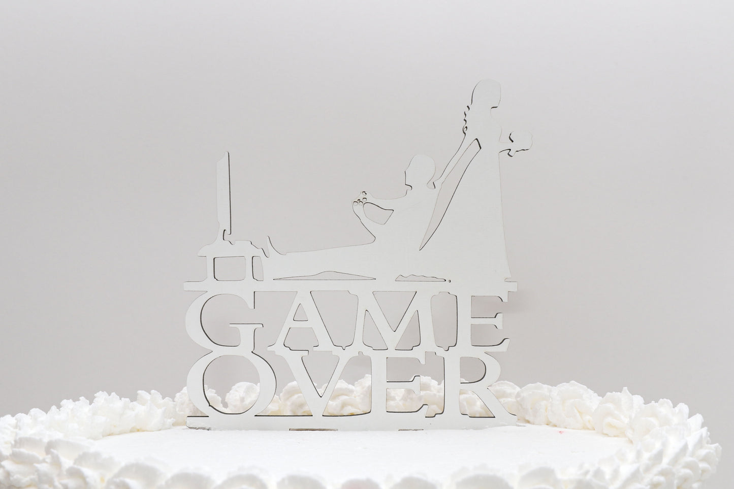 Topo de Bolo de Casamento - Game Over
