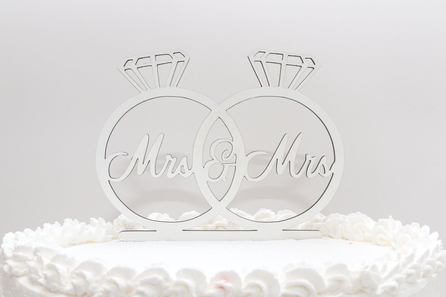 Topo de Bolo de Casamento - Mr&Mrs Alianças