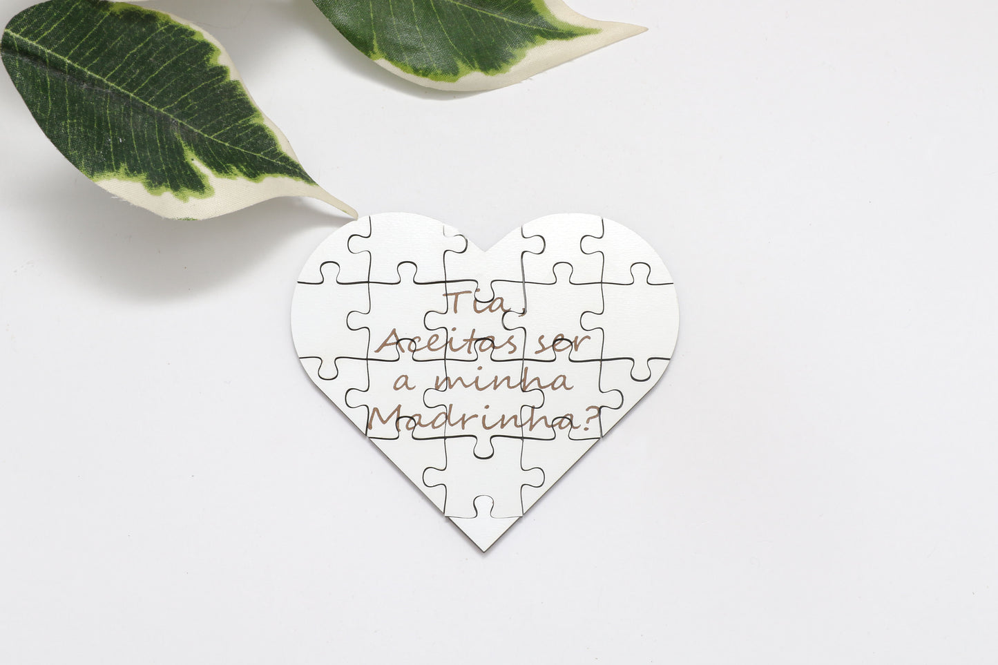 Convite para Padrinhos - Puzzle