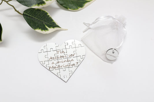 Convite para Padrinhos - Puzzle