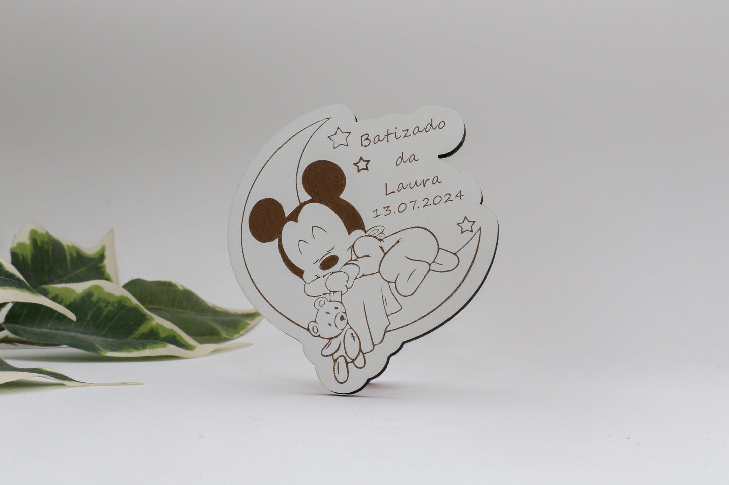 Lembrança de Batizado- Mickey/Minnie na Lua