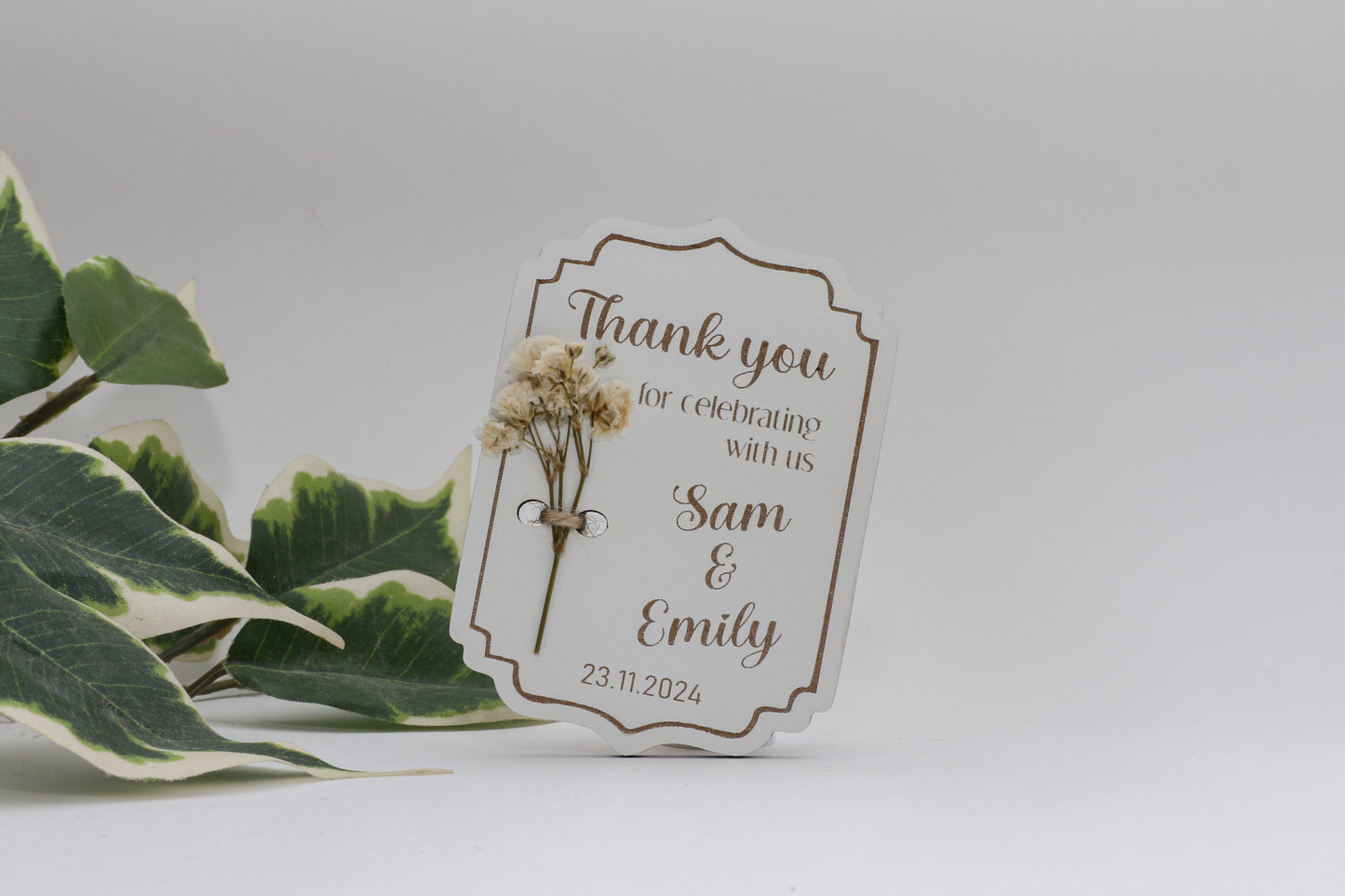 Lembrança de Casamento - Moldura com Flores