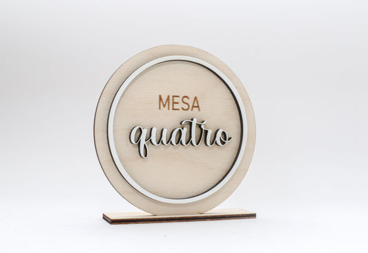 Marcador de Mesa - Círculo