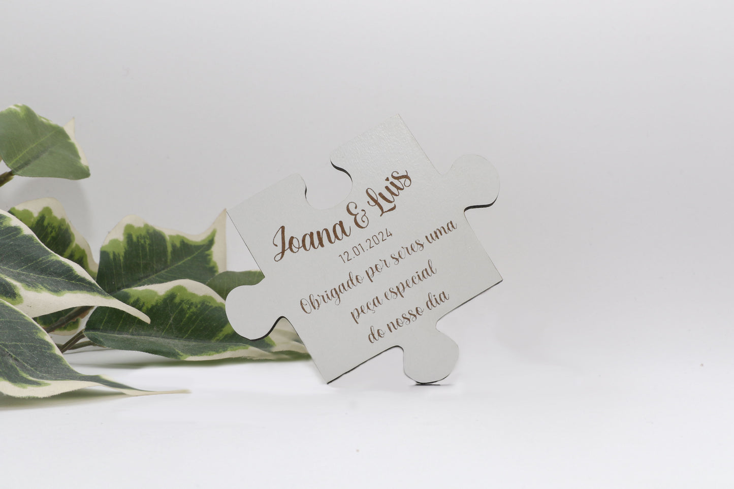 Lembrança de Casamento - Peça de Puzzle