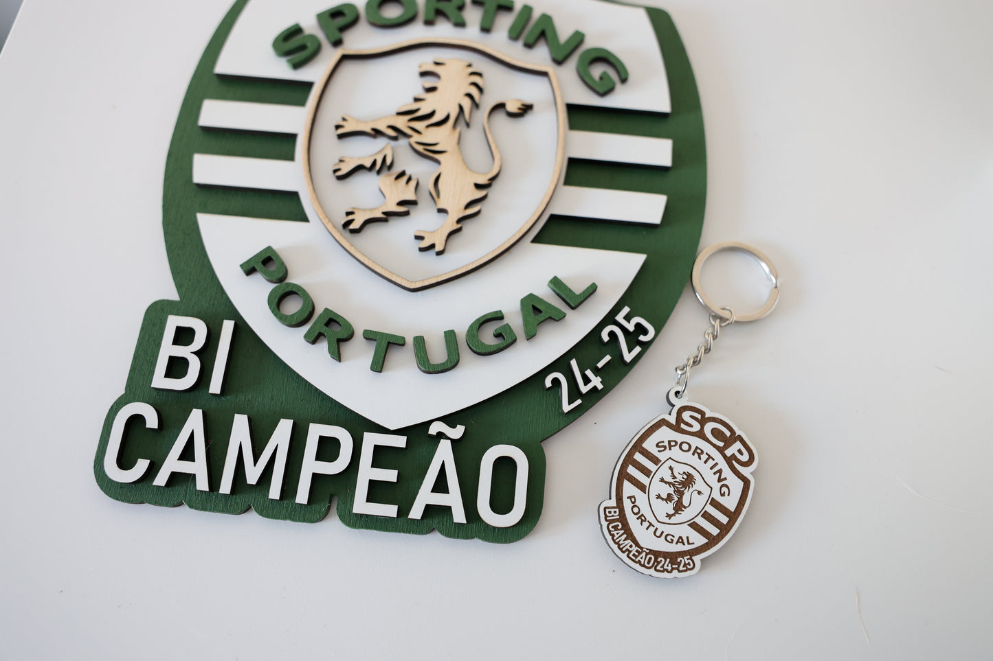 Placa Decorativa Sporting - Bi Campeão 24/25