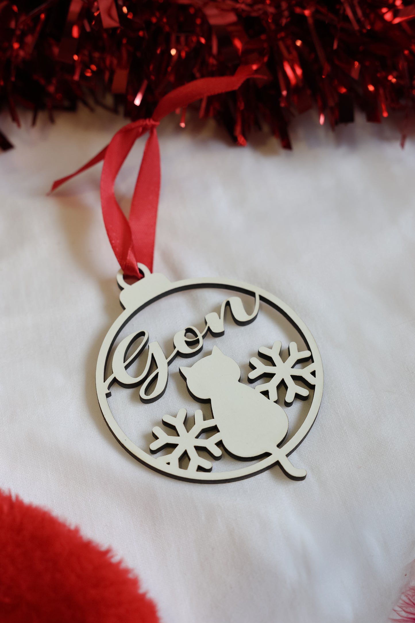 Bola de Natal - Nome de Gato