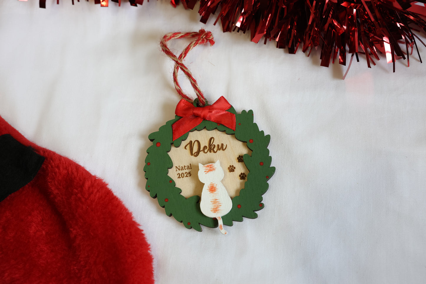 Bola de Natal - Gato na Coroa