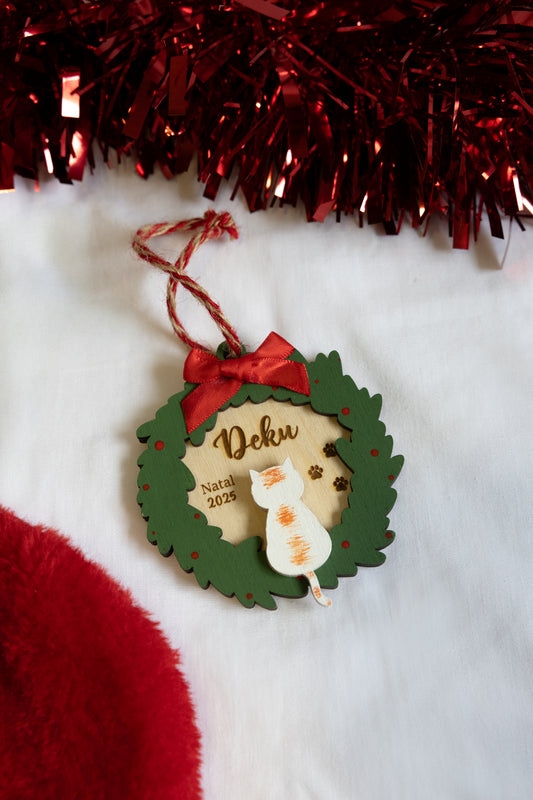 Bola de Natal - Gato na Coroa